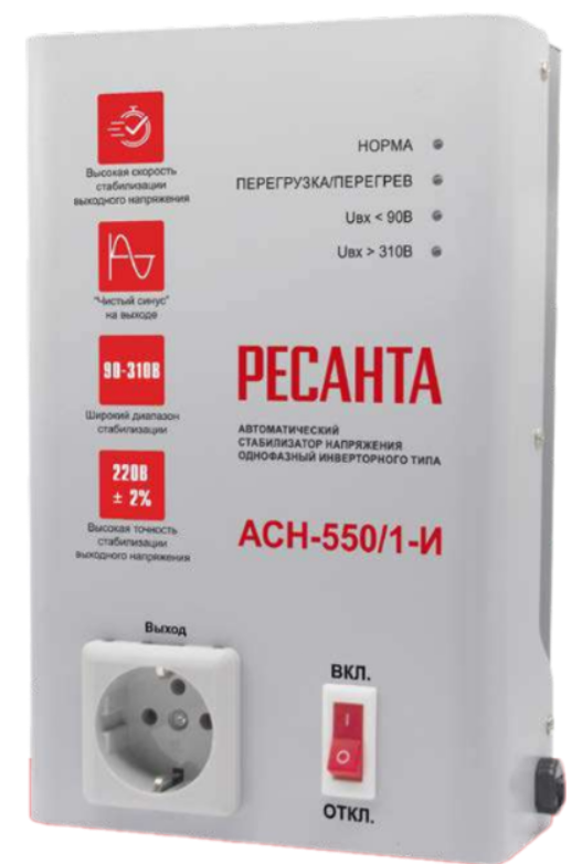 Стабилизатор АСН-550/1-И Ресанта инверторный